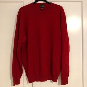 Red Crewneck Cashmere Sweater